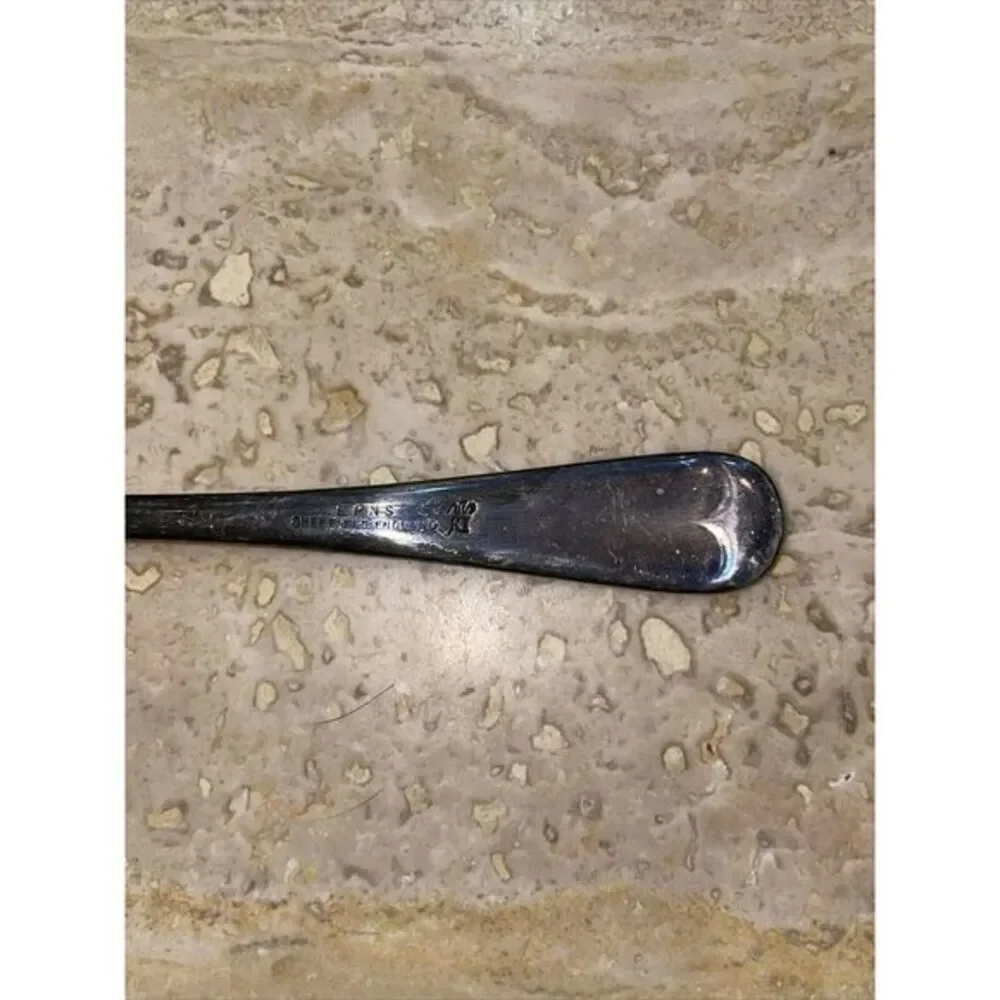 Shefield England EPNS silver Teethed‎ spoons 5.5